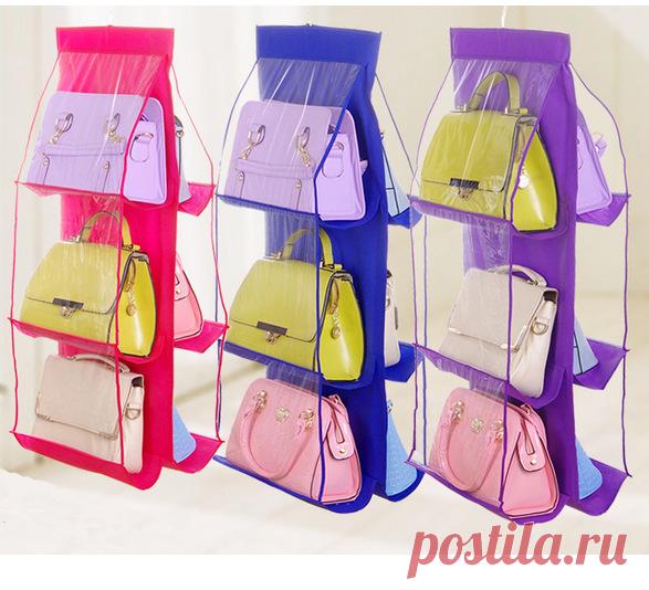 6 карманов, складная подвесная сумка, органайзер для хранения, подвесная сумка для хранения обуви в шкафу, домашние принадлежности, подвесная Сумка для гардероба|Коробки и ящики для хранения| | АлиЭкспресс