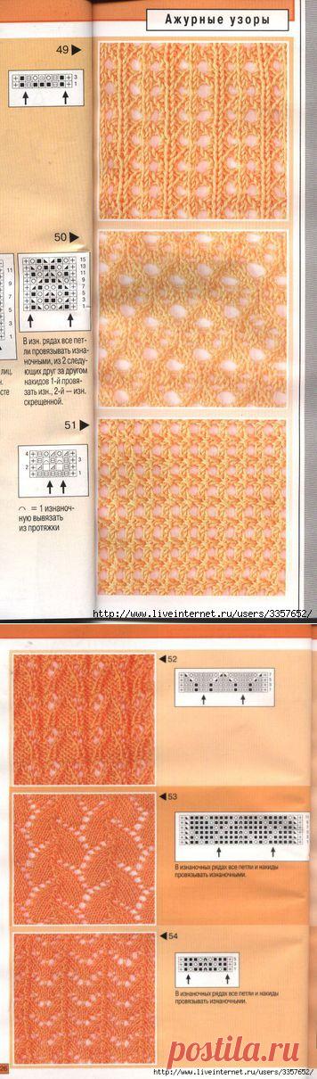 Узоры спицами (много).