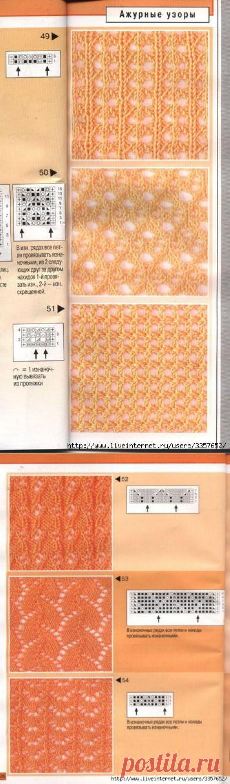 Узоры спицами (много).