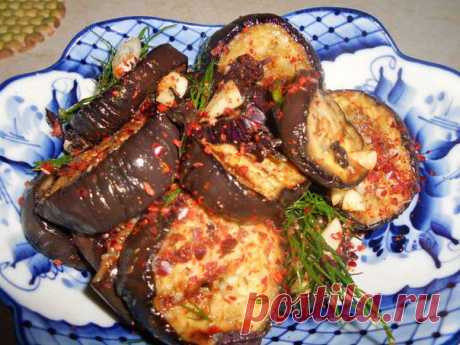 Пикантная закуска из баклажанов - Простые рецепты Овкусе.ру