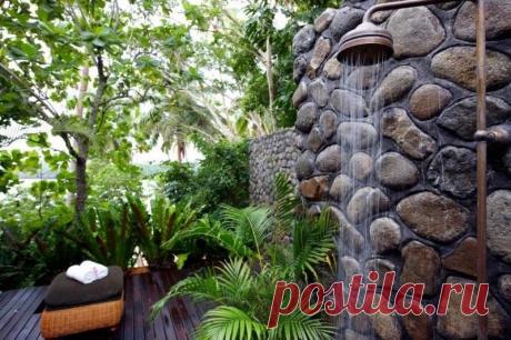 Эффектные летние души для дачи