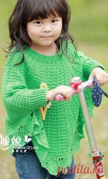 Зеленое пончо