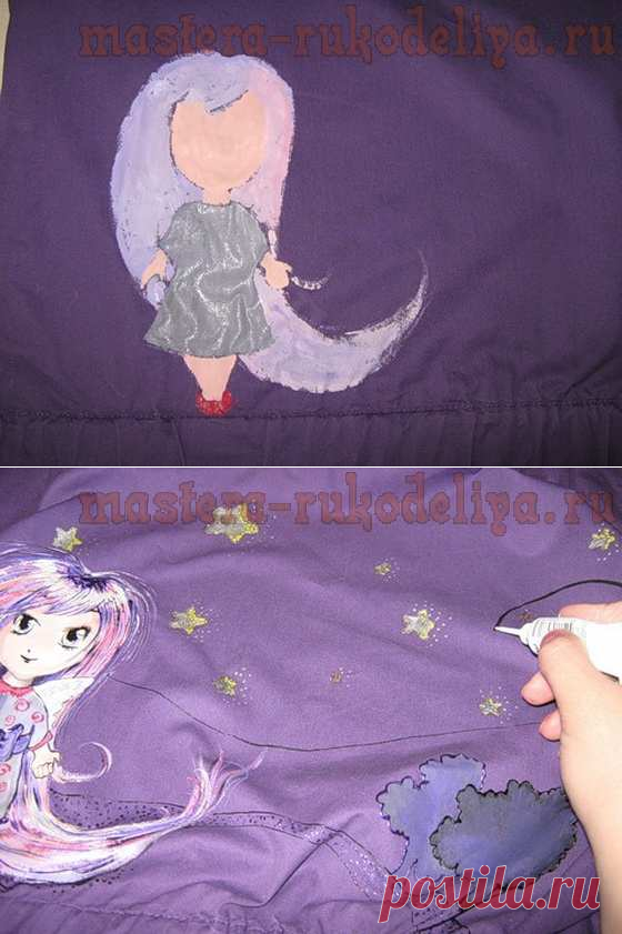 Мастер-класс по росписи на ткани: Блузка "Феечка"