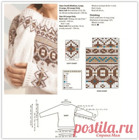 Вяжем 4 ШИКАРНЫХ ДЖЕМПЕРА С ЖАККАРДОВЫМИ УЗОРАМИ СПИЦАМИ