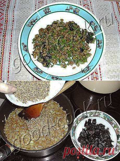 Хорошая кухня - перловая каша с грибами. Кулинарная книга рецептов. Салаты, выпечка.