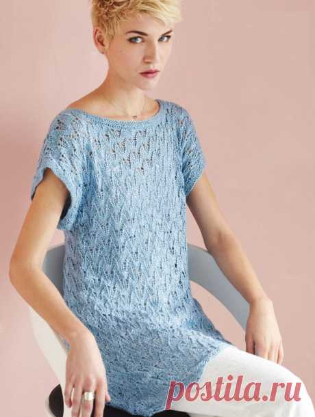 Вязание туники Wing Lace, Vogue ss 2014