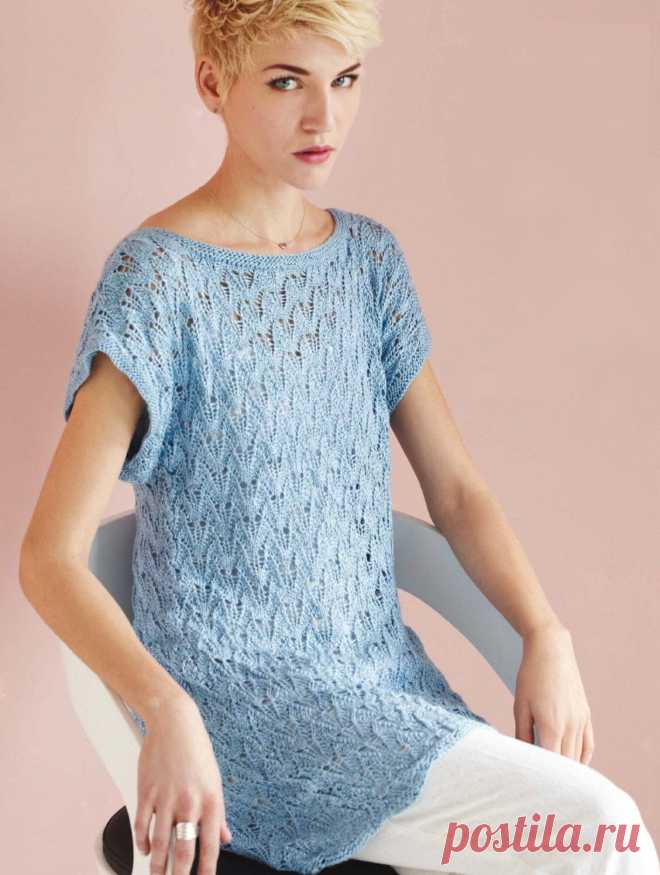Вязание туники Wing Lace, Vogue ss 2014