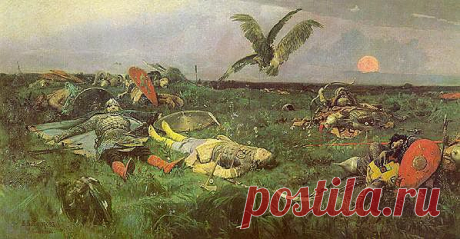 В.Васнецов. После побоища Игоря Святославовича с половцами