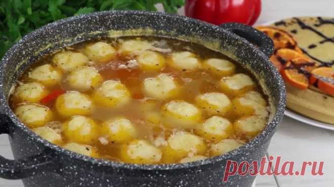 САМЫЙ ВКУСНЫЙ СУП С СЫРНЫМИ ШАРИКАМИ! ОЧЕНЬ АППЕТИТНО!