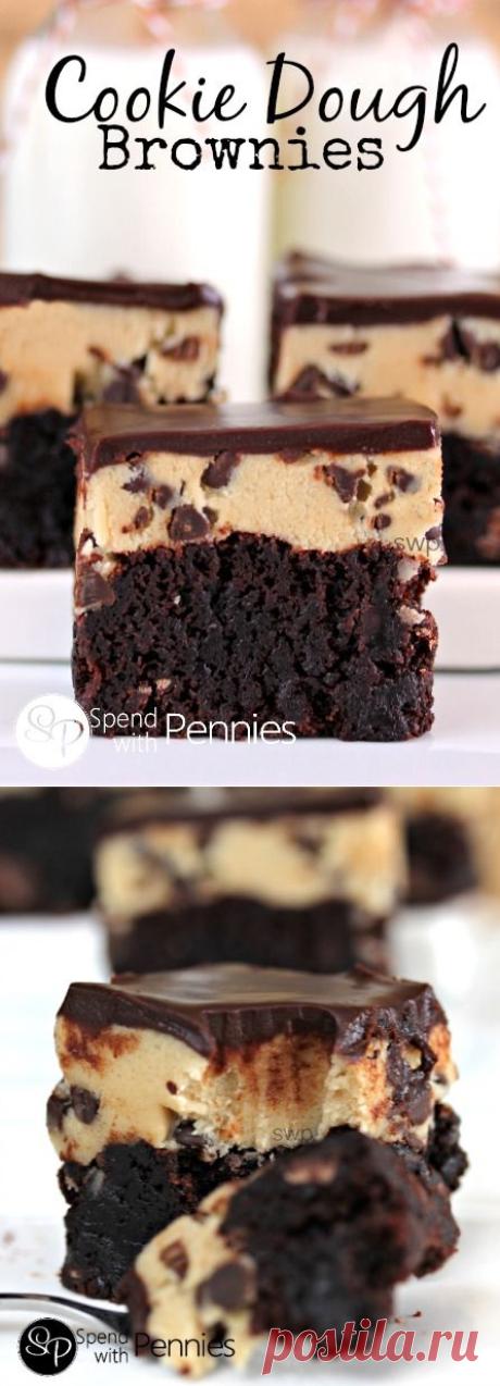 Cookie Dough Brownies | Shining world