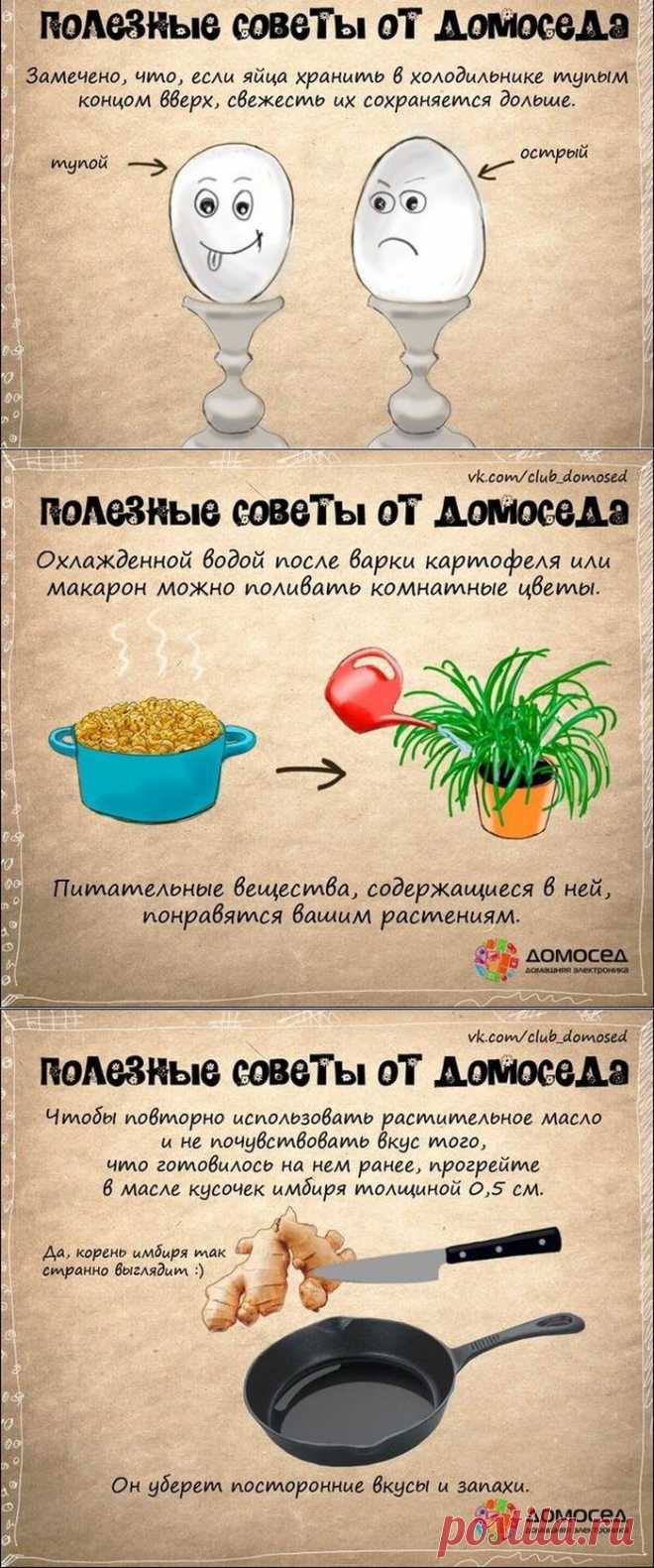 Подборка советов, которые пригодятся в быту. В картинках.
