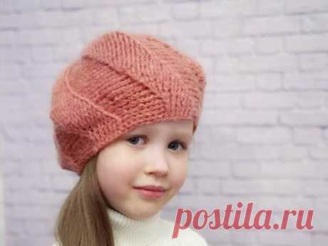 Берет крючком на осень//Как связать берет крючком//Crochet beret//