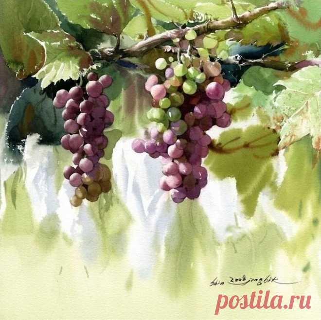 Диаграмма настроения и акварели Shin Jong Sik.