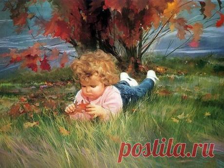 Его пальчики пахнут конфетами,
А волосики – летним дождём…
Он приходит ко мне за ответами,
Что, когда, для чего, и о чём…
Ввысь вспорхнули ресницы пушистые,
С удивленьем глаза округлив,
Наблюдая как солнце лучистое
Улыбнулось, весь мир осветив…
И когда голосок колокольчиком
Прозвенит: «Мама, мамочка» вслух,
Там на сердце,волшебным укольчиком,
Счастье в такт набивает «Тук-тук»