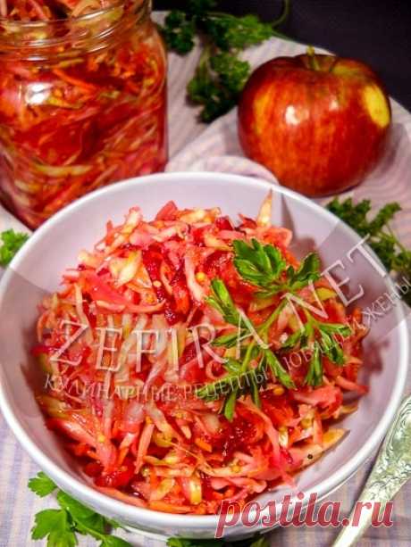 Капустный салат со свеклой, морковью и яблоком «Витаминный» – Кулинарные рецепты любящей жены