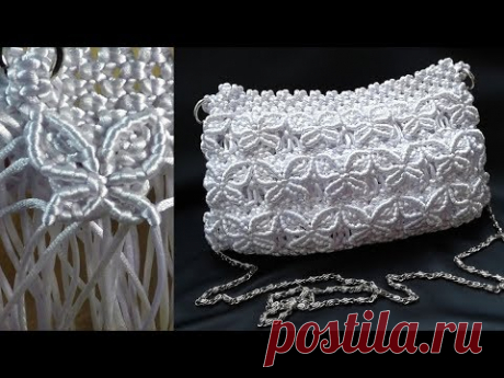 Tas Tali Macrame Kupu-kupu - Butterfly Macrame Bag