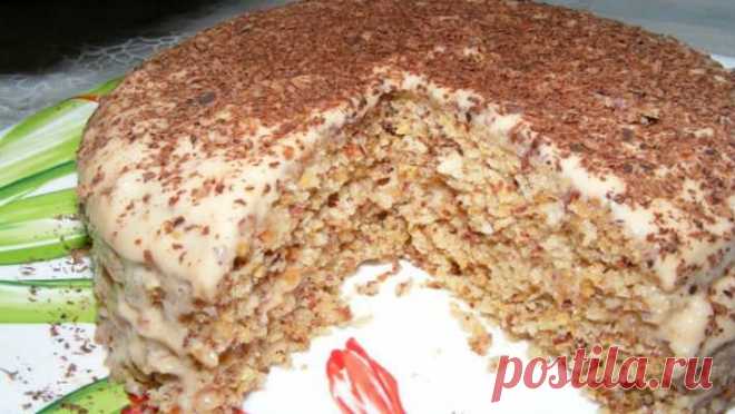 Ореховый торт за 5 минут! Быстро, питательно, а главное — безумно вкусно! | Эксклюзивные шедевры кулинарии.