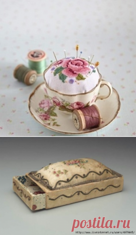 КРАСИВЫЕ ИГОЛЬНИЦЫ В СТИЛЕ ВИНТАЖ - ИДЕИ И ПОДРОБНЫЙ МАСТЕР КЛАСС