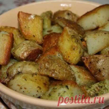 КАРТОШКА, ЗАПЕЧЕННАЯ В ЧЕСНОЧНОМ МАСЛЕ - МирТесен
