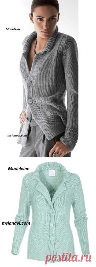 Простой жакет спицами | Вяжем с Лана Ви