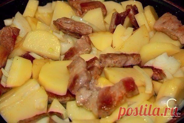 Картофель «по-французски» на сковороде. Это простой но очень вкусный рецепт