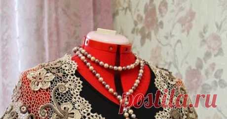 Irish crochet &: Жакет "Irish cream" и кокетка с манжетами