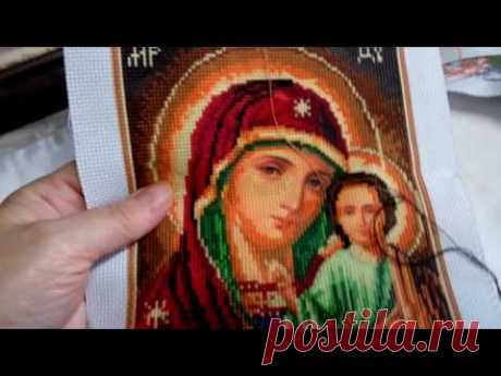 Вышивка,готовая работа и процесы.