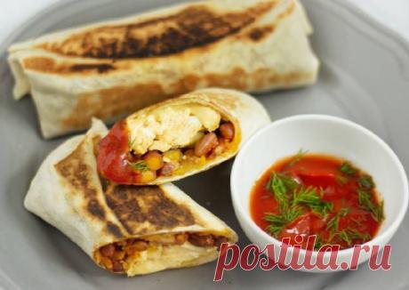 Мексиканский завтрак. Буррито с беконом и омлетом - пошаговый рецепт с фото. Автор рецепта Андрей . - Cookpad