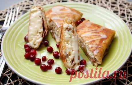 Как приготовить блинчики с творогом - рецепт, ингредиенты и фотографии