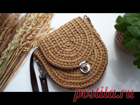 😍Все модницы хотят эту сумку😍 Сумка крючком из шнура. Сумочка для телефона