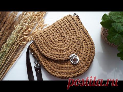 😍Все модницы хотят эту сумку😍 Сумка крючком из шнура. Сумочка для телефона