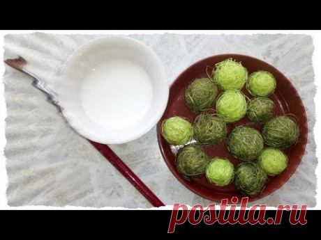 Как СДЕЛАТЬ ШАРИКИ из СИЗАЛЯ для топиария или елки своими руками! Мастер-класс от Алены Тихоновой
