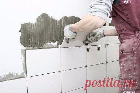 Укладываем плитку в ванной комнате