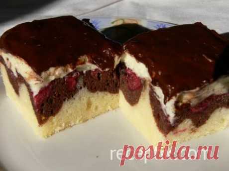 Вишневый пирог с творогом » Кулинарные рецепты с фотографиями, простые и сложные рецепты блюд на любой случай.