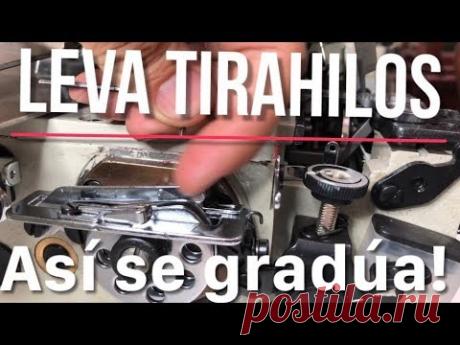 Cómo ajustar la leva tirahilos de la fileteadora | Overlock 757F | Profe Suescún | 4K