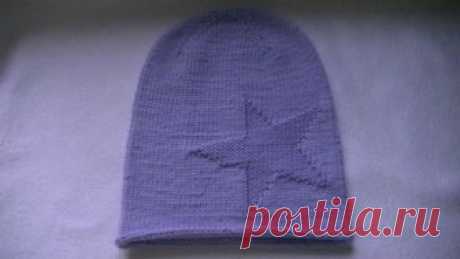 Вязание шапки бини с узором большая звезда. https://www.instagram.com/nataknits_1/ Как связать край шапки чтобы не закручивался. Набираем петли на бросовую нить. Обвязка края шапочки полым шнуром. спиц...