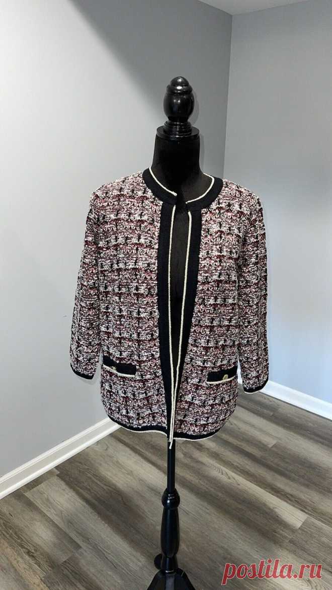Women’s Cardigan Jones Studio Separates size medium Lurex Multicolor NWT | eBay