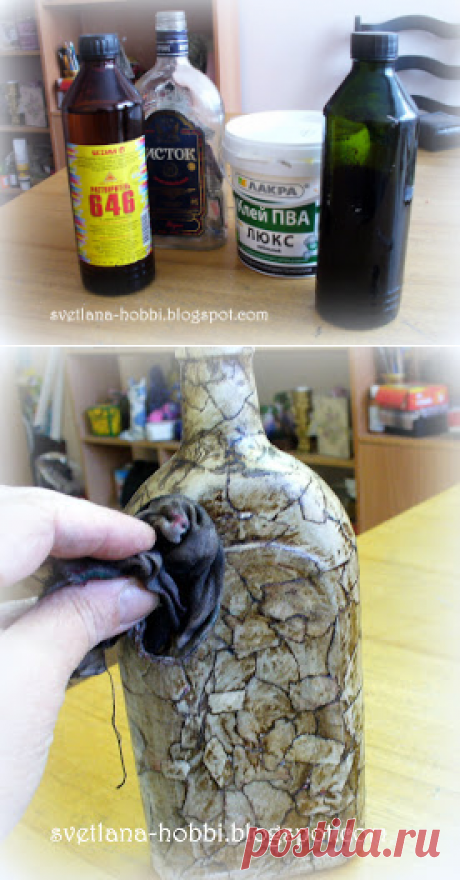 КАМЕННАЯ БУТЫЛКА - КРАСОТА!!!! МК!