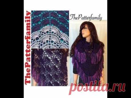 How to Crochet a Triangle Shawl Pattern #27│by ThePatterfamily