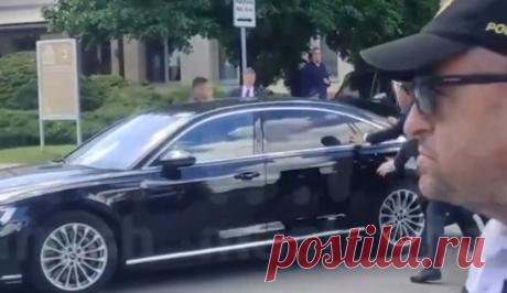 Первые кадры после покушения на Роберта Фицо