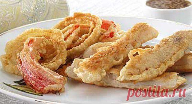 Горбуша, обжаренная в кляре