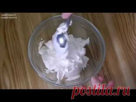 БЕЛКОВЫЙ ЗАВАРНОЙ КРЕМ для украшения тортов , how to make egg whites cream