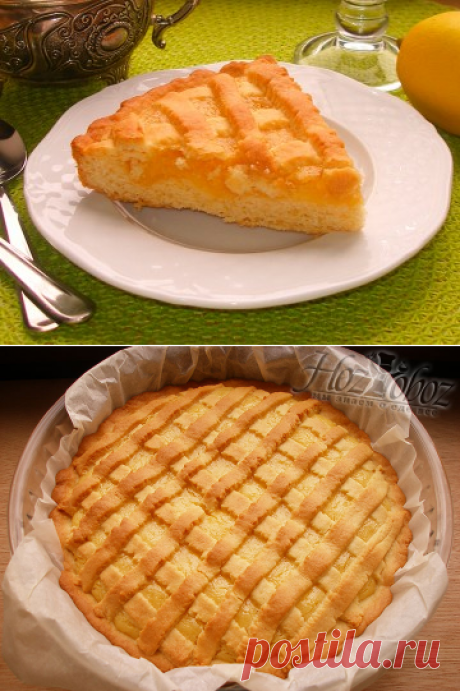 Песочный лимонный пирог