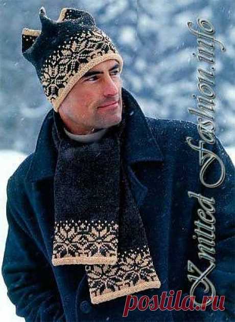 Интересные модели мужских головных уборов и аксессуаров. - KnittedFashion.info
