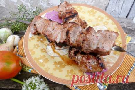Шашлык, маринованный с помидорами, чесноком и аджикой – пошаговый рецепт с фотографиями