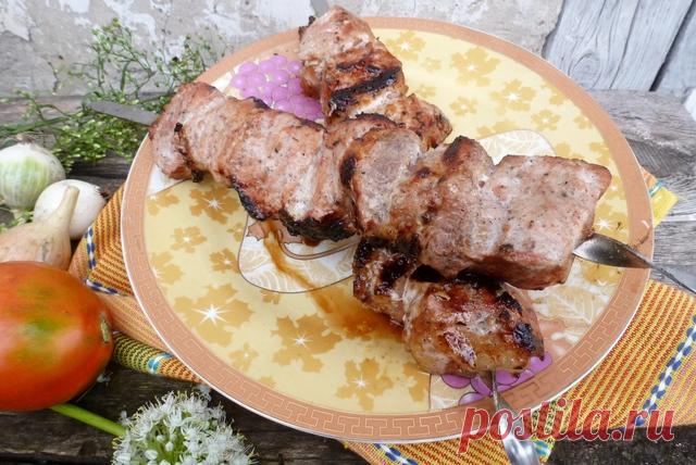 Шашлык, маринованный с помидорами, чесноком и аджикой – пошаговый рецепт с фотографиями