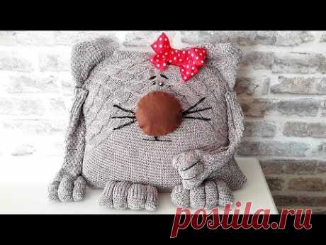ИЗ СТАРОГО СВИТЕРА \ ПОДУШКА...FROM OLD SWEETER \ PILLOW ...