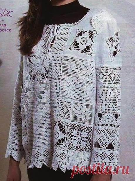 Блуза в стиле бохо.