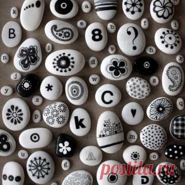 Идеи росписи гальки от Vickie Tagatz