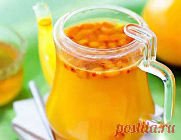 Чай из облепихи с апельсином » Кулинарный блог. Рецепты блюд с картинками.